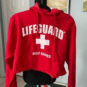 Red sweatshirt